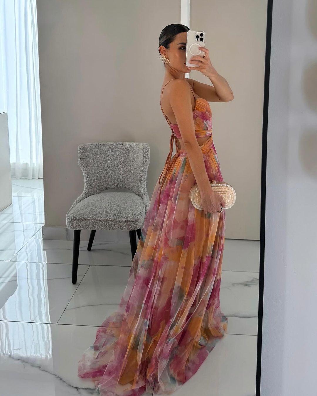 Kiki™|Schattige maxi-jurk met bloemenprint