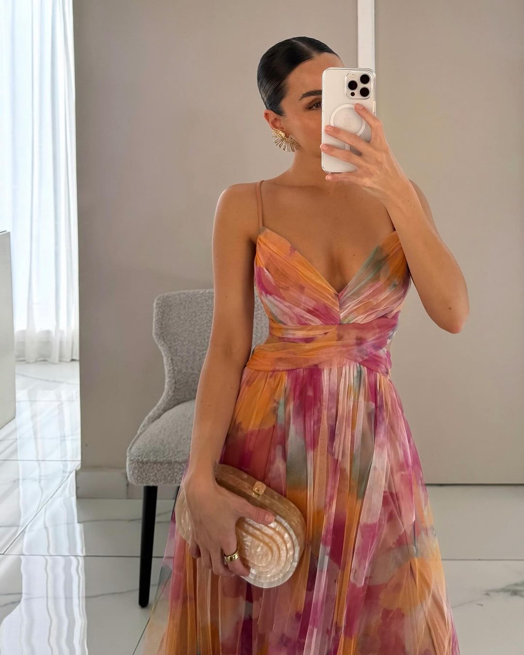 Kiki™|Schattige maxi-jurk met bloemenprint