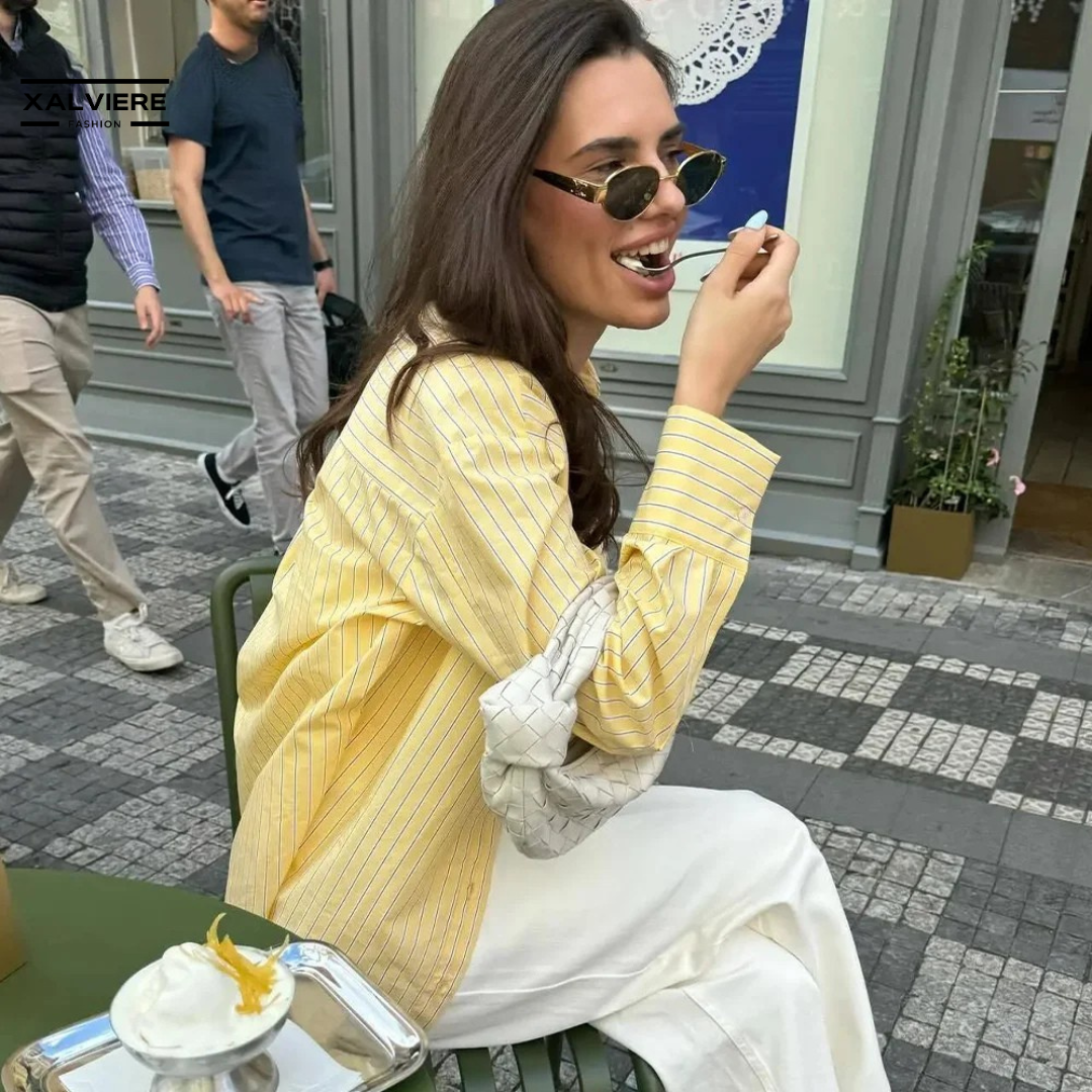 SAFRANA – De Trendkleur Zomerblouse van 2025