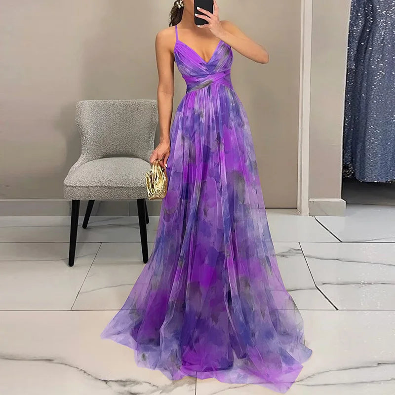 Kiki™|Schattige maxi-jurk met bloemenprint