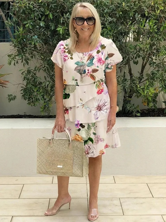 Anouk™|Elegante Maxi-jurk met bloemen
