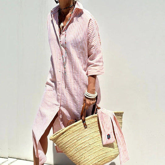 Lotte™ | Gestreepte Zomerjurk